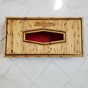 Handmade bamboo tissue box